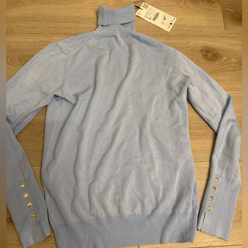 ZARA Basic Buttoned Knit Sweater Size Small